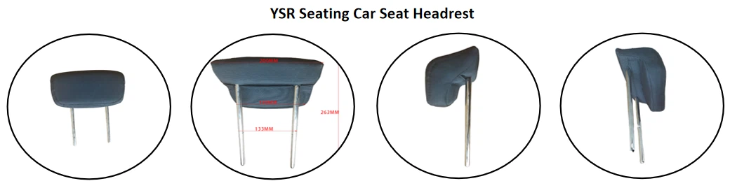 Car Seat Headrest Show Driver Seat Headrest YSR-PTZ02 – Front and Side Views